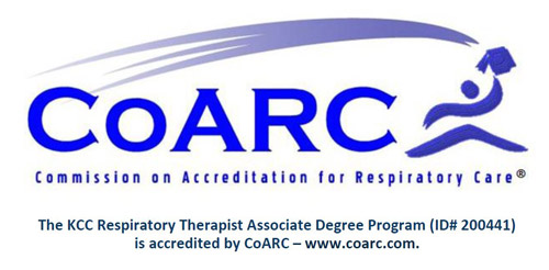 CoARC - Commission on Accreditation for Respiratory Care. The KCC Respiratory Therapist Associate Degree Program (ID# 200441) is accredited by CoARC - www.coarc.com.